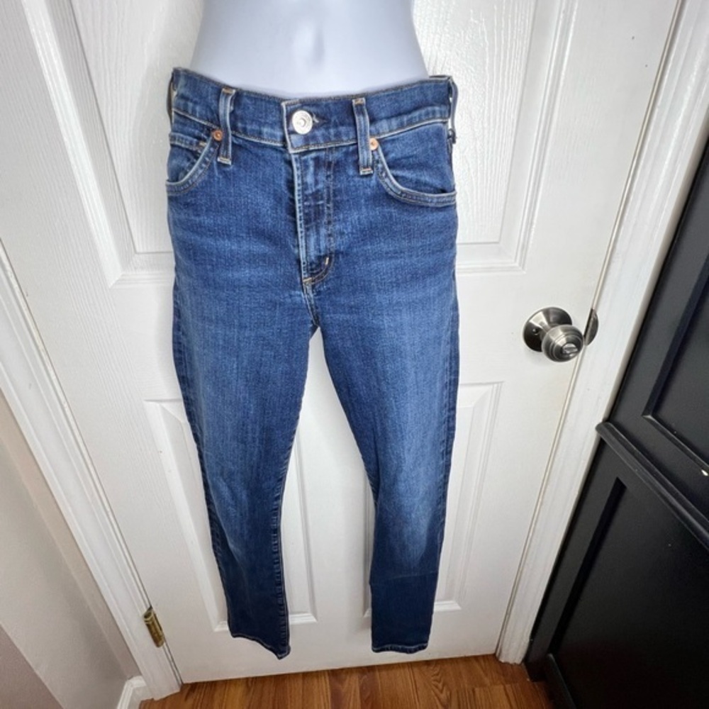 Citizens Of Humanity Women’s 25 Skyla Super Skinny Blue Denim Jeans 0 High Rise